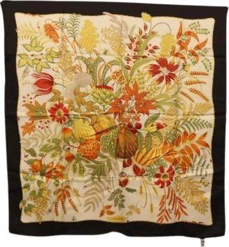Ferragamo Pre-owned Scarves, female, Multicolor, Size: ONE SIZE Pre-owned Silk Scarf