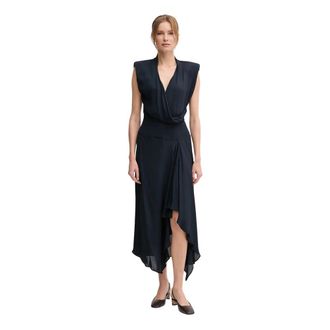 Sandro Ferrone Maxi Jurken - Dames - Casual kleedjes - Blauw - XS - Kleedjes
