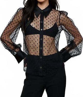 L'agence Sophie Long-Sleeved Blouse In Black