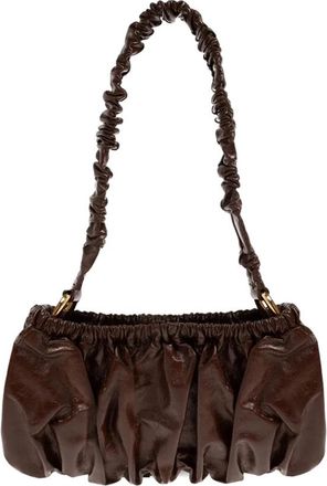 Marni Gathered Clutch - Dames - Schoudertassen - Bruin - ONE Size - Leer - Tassen