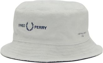 Fred Perry Micro Piquet isser Hoed - unisex - Hoeden - Wit - ONE Size - Accessoires