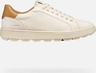 Geox Scarpe Spherica Ecub-1 B Uomo Bianco Latte