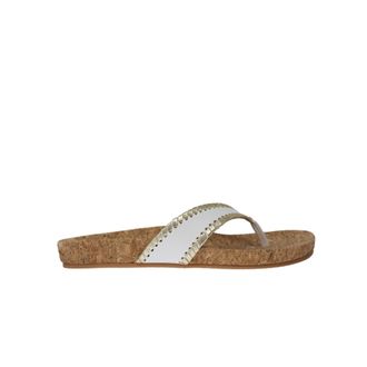 Jack Rogers Thelma Comfort Flip Flop White / Platinum 111221SA13-112 Womens