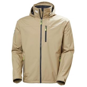 Helly Hansen Crew Hooded Jacket 2.0 Regenjacke f&uuml;r Herren | beige