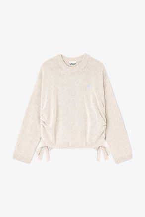 Ganni Beige Wool Mix Jumper - Size XXS/XS