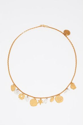 Bimba & Lola Two-Tone Metal Silhouette Necklace in Multigold at Nordstrom