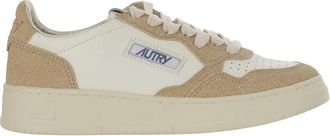 Autry Su&egrave;de Lage Sneakers Unisex Wit Bruin - Dames - Sneakers - Bruin - 41 EU - Su&egrave;de - Schoenen