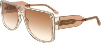 Lacoste Stijlvolle zonnebril in trendy kleur - unisex - Zonnebrillen - Bruin - 59 MM - Accessoires