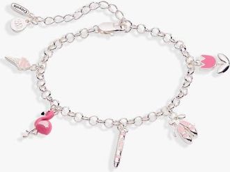Alex and Ani Crayola x Alex and Ani Fan Favorites Tickle Me Pink Charm Bracelet in Silver at Nordstrom