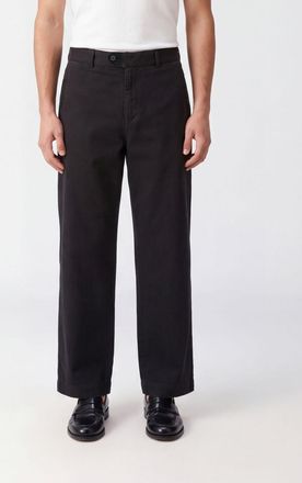 HUGO BOSS Slim Fit Mid-Rise Cotton Trousers with Belt Loops