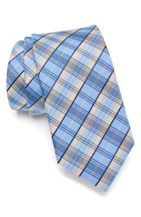Original Penguin Tucker Plaid Tie in Light Blue at Nordstrom Rack