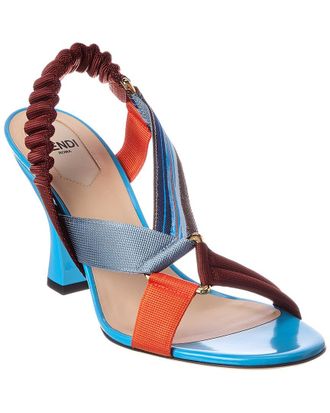 Fendi Fendi Iconic Colibri Patent Sandal