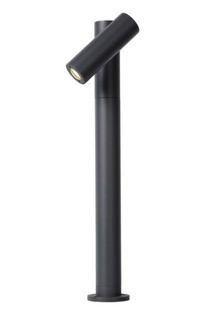 Lucide TATUM Non Dimmable Tiltable Stylish Modern Outdoor LED Bollard Light in Black