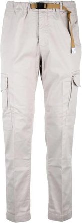 White Sand White Sand Beige Cotton Tencel Silk Stretch Trousers