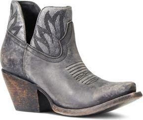 Ariat Hazel Block Heel Western Bootie in Black at Nordstrom Rack, Size 6.5