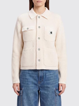 Carhartt Work in Progress Cardigan a coste in misto lana con tasche a toppa e logo