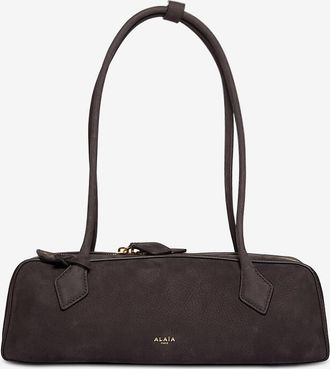 Alaia Schultertasche aus Nubukleder Le Teckel
