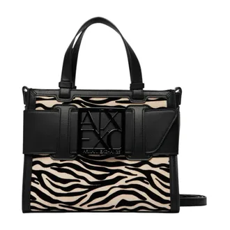 A|X Armani Exchange Medium Shopping Bag - Dames - Shoppers - Veelkleurig - ONE Size - Polyester - Tassen