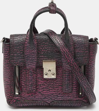 3.1 Phillip Lim Purple Leather Mini Pashli Satchel