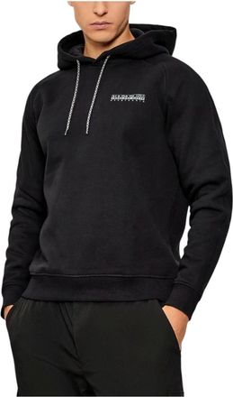 Napapijri Hoodies & sweatvesten, Heren, Zwart, M, Katoen, B-Back Graphic H