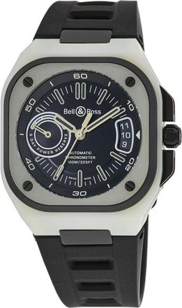 Bell & Ross BR-X5 Lum Green 41mm Black Dial Rubber Strap Mens Watch BRX5R-LUM-TC/SRB