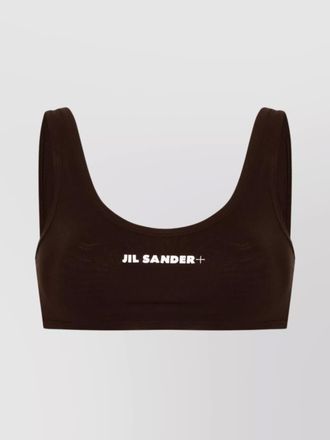 Jil Sander logo bikini top