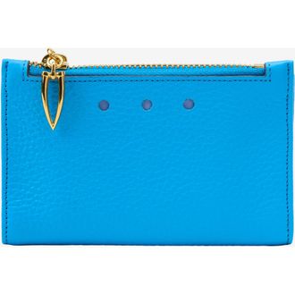 Tusk Ascot Slim Card Case with Zip Coin Pocket in Azure at Nordstrom