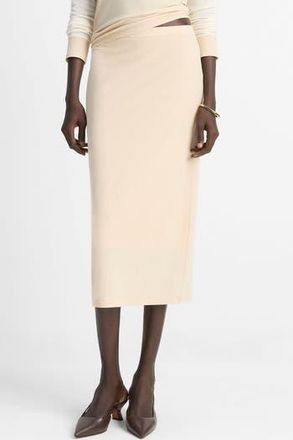 Vince Cotton Midi Skirt in Pale Canyon at Nordstrom Rack, Size X-Small