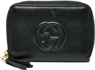 Gucci Black Leather Coin Purse/Coin Case (Pre-Owned)