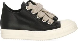 Rick Owens Schoenen, Dames, Zwart, 39 EU, Leer, Jumbolace Sneaker
