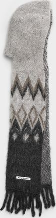 Acne Studios Womens Brushed mohair hooded scarf