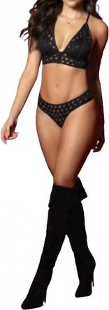 Mapalé Daring 2 Piece Bra Set In Black