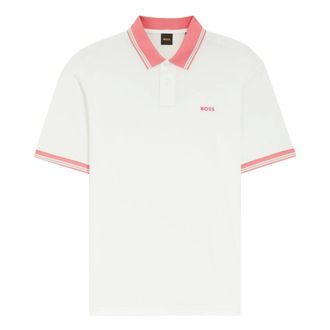 HUGO BOSS Tops, Heren, Wit, S, Orange Polo