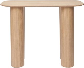 Miliboo Mesa Consola De Dise&ntilde;o De Madera Clara 100 Cm Foleen