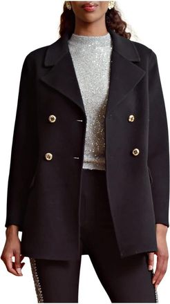 By Ti Mo Elegante Wollen Blazer - Dames - Blazers - Zwart - M - Wol - Jassen