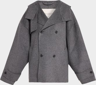 J.W.Anderson Oversized Double-Breasted Wool Peacoat
