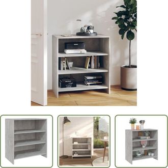 vidaXL Credenza in truciolato - Credenza Grigio Cemento 70x40,5x75 cm in Truciolato
