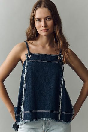 Pilcro Denim Apron Top