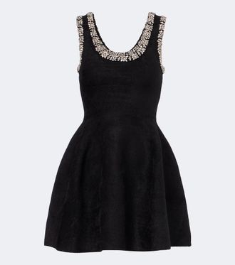 SIMKHAI Leona crystal-embellished minidress