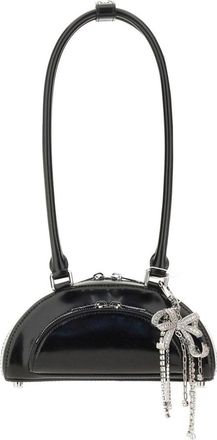 Self Portrait Mini Shoulder Bag With Glossy Finish