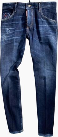 Dsquared2 Mens Dsquared2 Dark Blue Denim Pants - Navy - Size: 33/32/32
