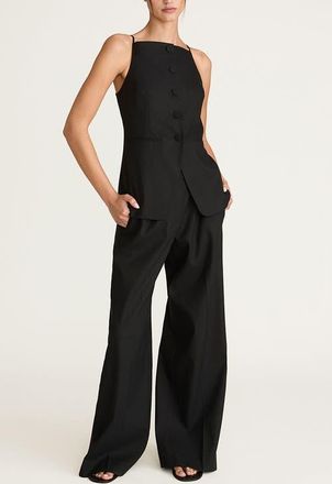 Rebecca Taylor Sleeveless Structured Top in Black at Nordstrom, Size 00