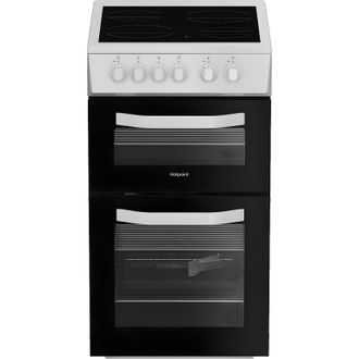 Hotpoint HTE5VCW - White Electric Cooker - 63L Capacity - A Energy Rating