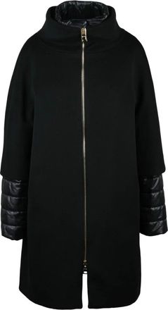 Herno Il Cappotto - Dames - Mantel - Zwart - XL - Wol - Jassen