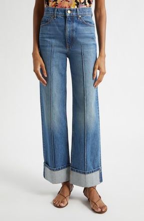 Ulla Johnson Genevieve Pintuck Jeans in Danube at Nordstrom, Size 23
