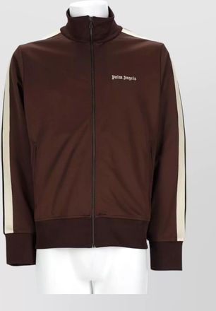 Palm Angels high collar knit sweater side stripes