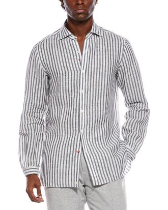 Isaia Linen Sport Shirt