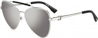 Dsquared2 Womens D2-0093-S-10 D2 0093 S 60 10 Sunglasses - Silver - One Size