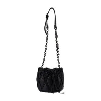 Diesel Tassen, Dames, Zwart, ONE Size, Katoen, Charm-D Kleine Tas