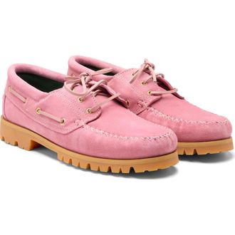 Vinny’s Suede Boat Shoe in Pink Suede at Nordstrom Rack, Size 8Us / 41Eu